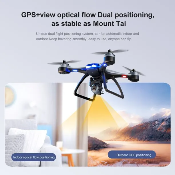 1080P Mini Foldable Drone with HD Camera FPV Wifi RC Quadcopter, Voice Control, Gesture Control, Trajectory Flight, Circle Fly, High-Speed Rotation, 3D Flips, Headless Mode