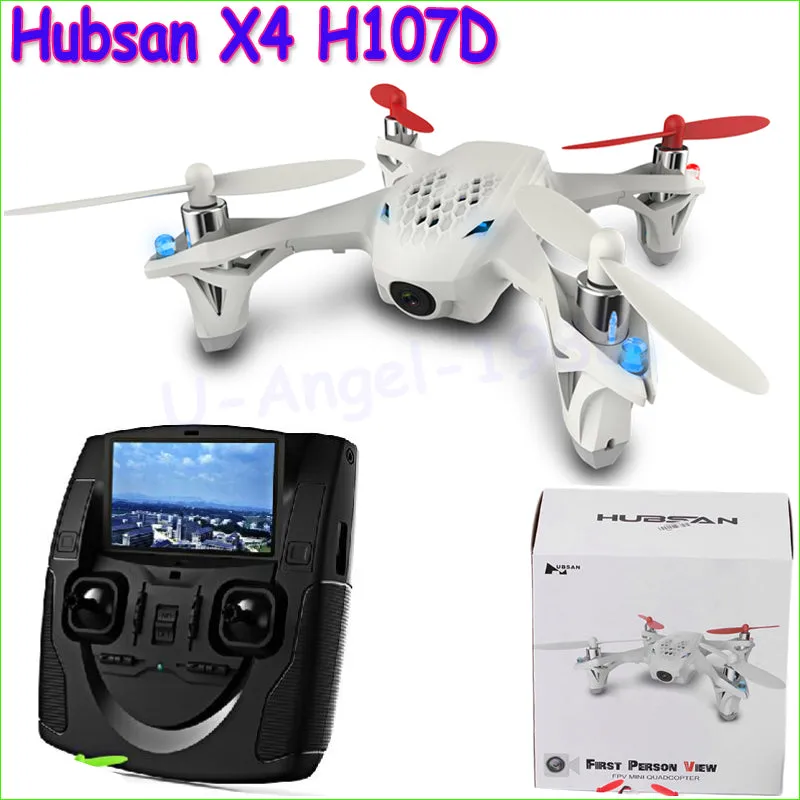 1pcs Hubsan X4 H107D FPV RC Quadcopter camera LCD Transmitter drone Live Video Audio Streaming Recording Helicopter Drop Ship