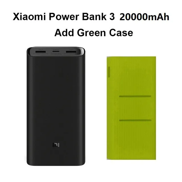 2019 NEW Xiaomi Power Bank 3 20000mAh Mi Powerbank USB-C 45W Portable Charger Dual USB Powerbank for Laptop Smartphone PLM07ZM