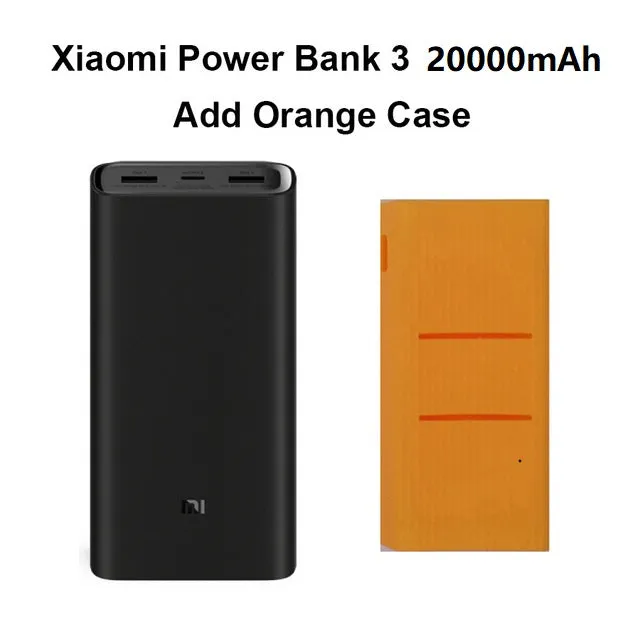 2019 NEW Xiaomi Power Bank 3 20000mAh Mi Powerbank USB-C 45W Portable Charger Dual USB Powerbank for Laptop Smartphone PLM07ZM