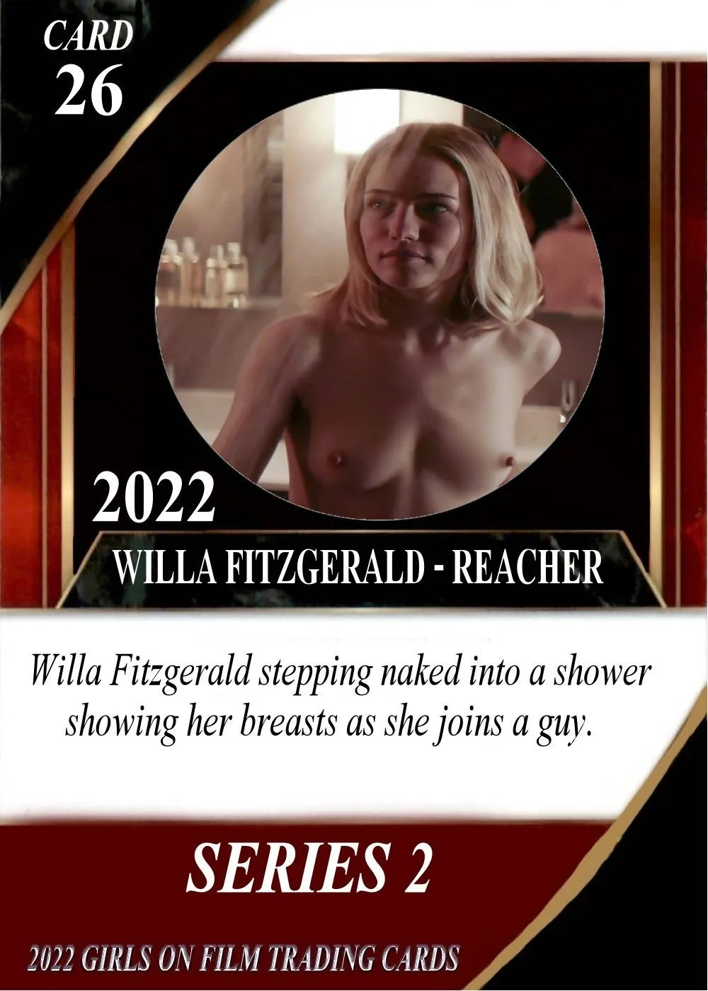 2022 Girls on Film Series 2 Willa Fitzgerald Nude Card