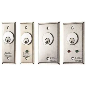 Alarm Controls MCK-4WP Single Gang Stainless Steel Plate with One 4A SPDT Momentary Switch