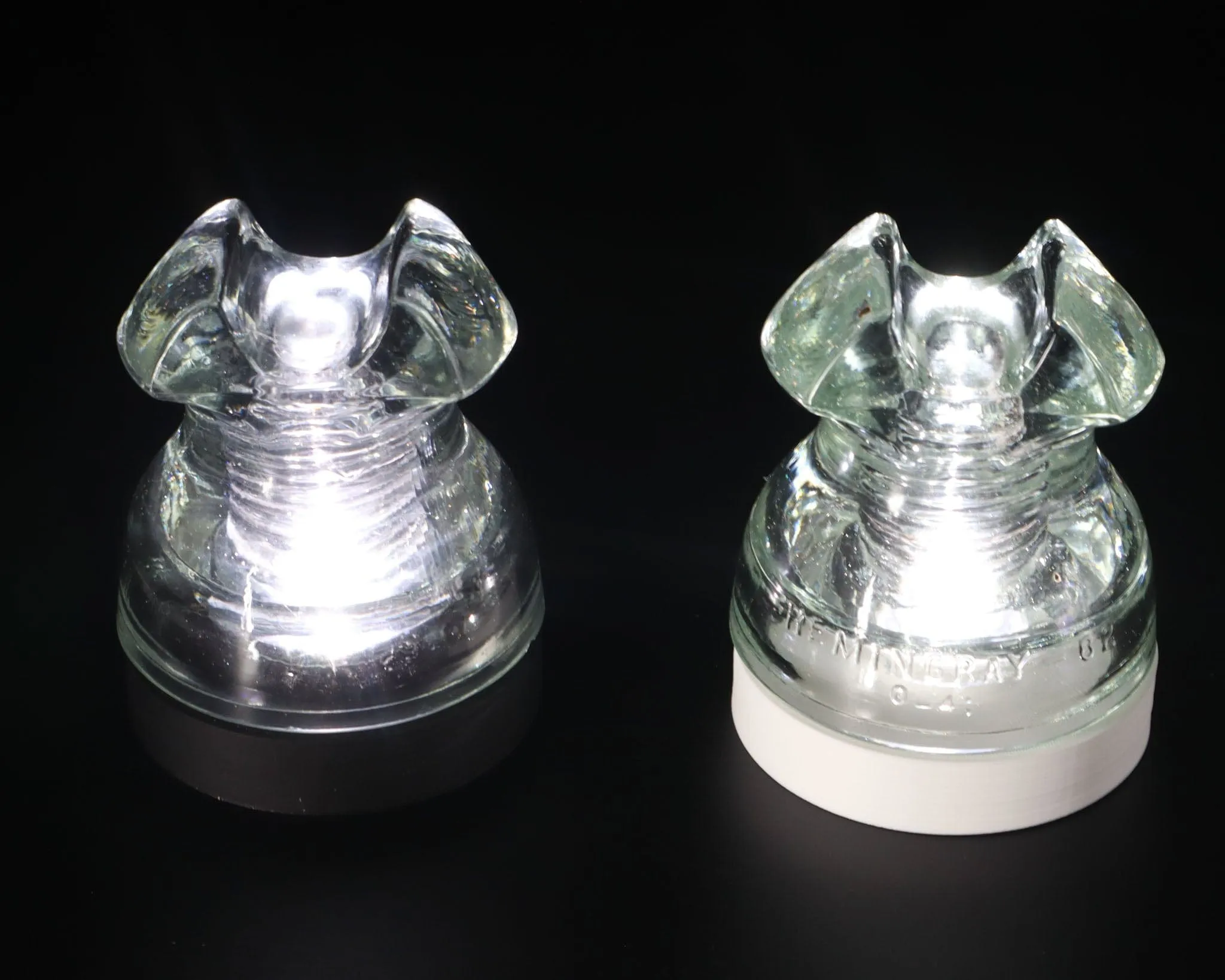 Battery Powered Lamp Base for "Hemingray-62" Glass Insulators