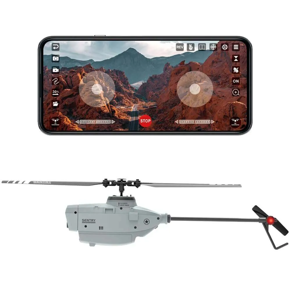 C127 Single Blade Helicopter Drone - 6-Axis Gyro, WiFi FPV, Nano HD Camera Toy