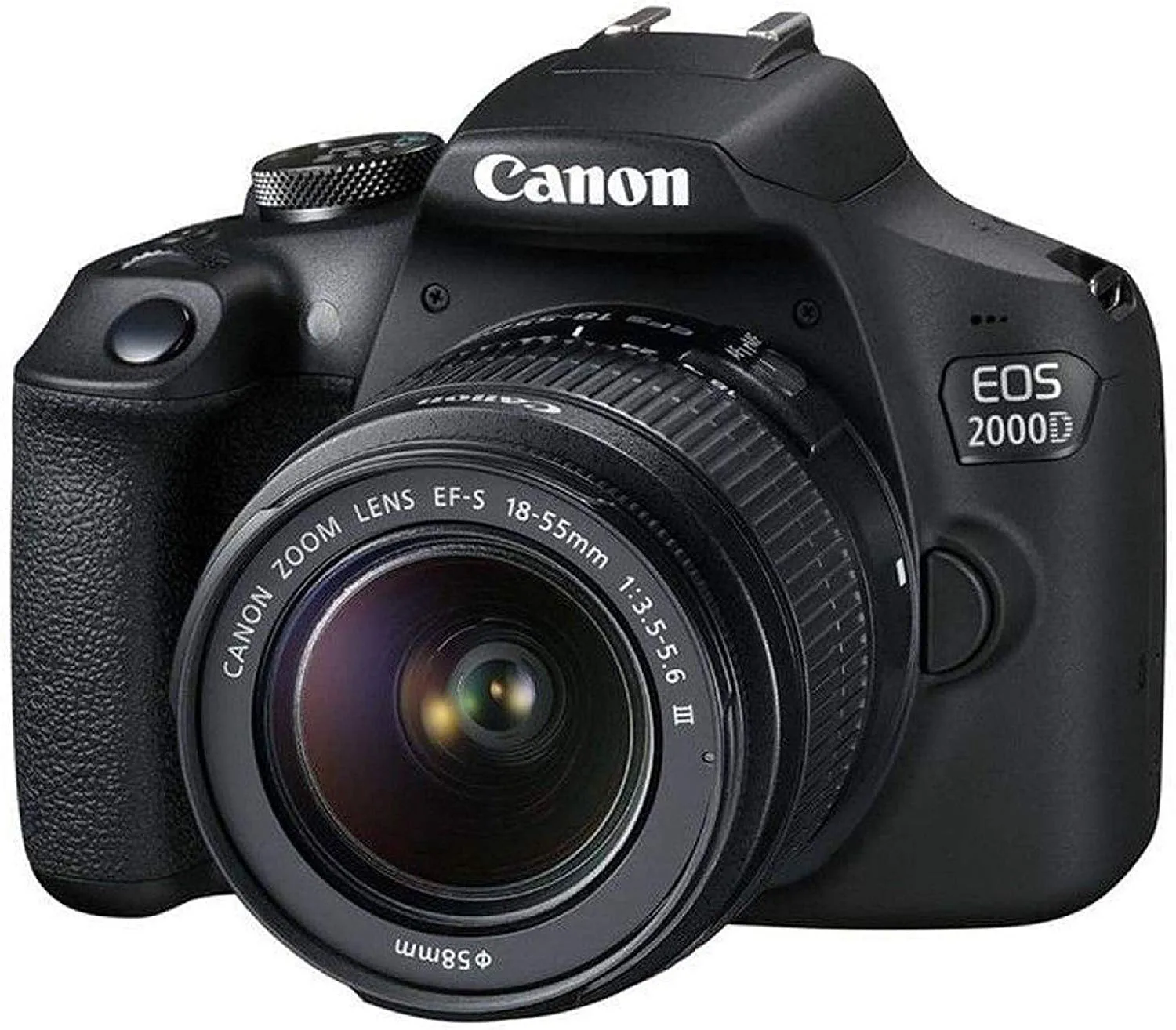 Canon EOS 2000D (REBEL T7) DSLR Camera 18-55MM IS ii and EF 50mm f/1.8 STM Bundle SanDisk 32gb   MORE - International