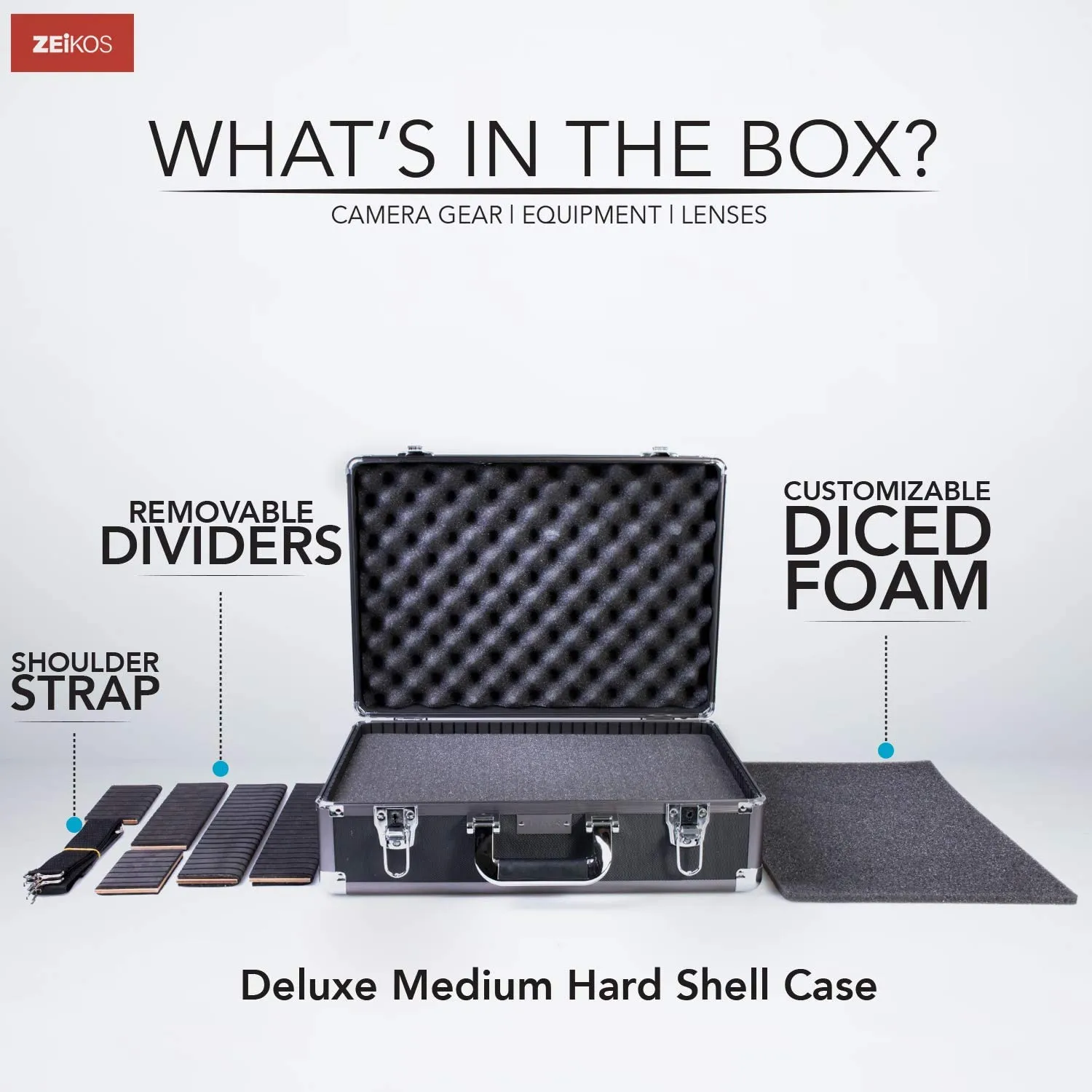 Deluxe Medium Protective Storage Hard Case