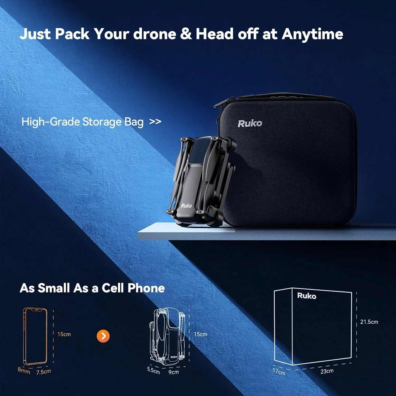 Drones with Camera for Adults 4k, Compliance with FAA Remote ID, 40 Mins Flight Time, Foldable with Live Video, Auto Return Home, Encircling Flight