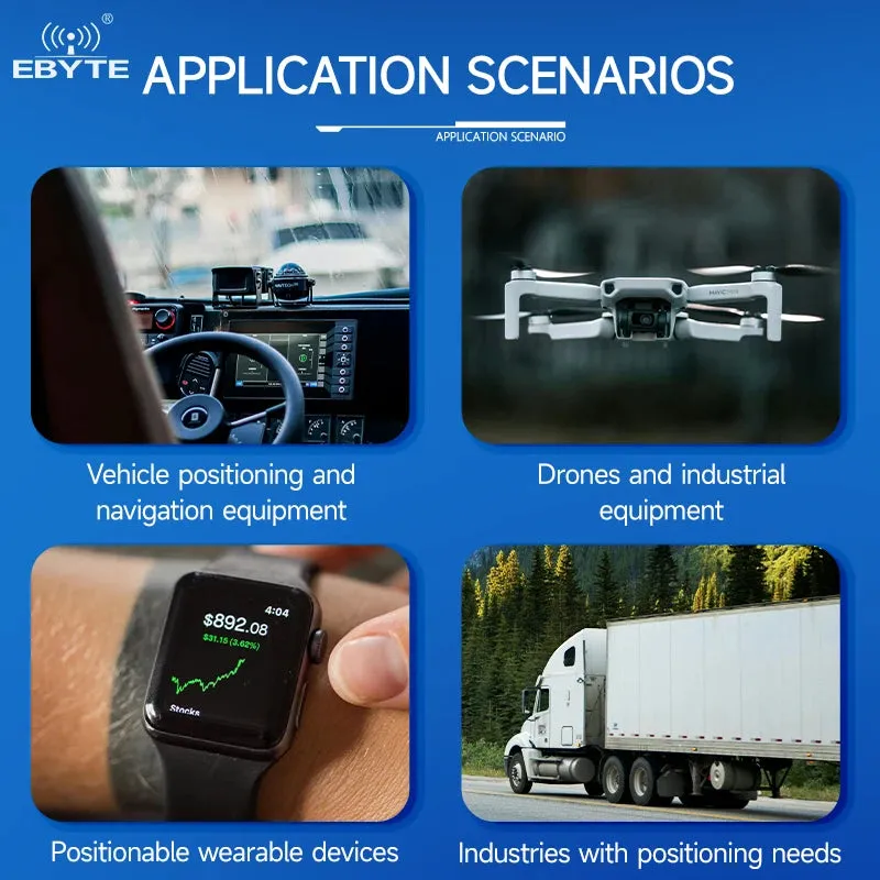 Ebyte E108-GN03S Low power consumption UART interface AT6558R chip GNSS Multi mode satellite positioning and navigation module