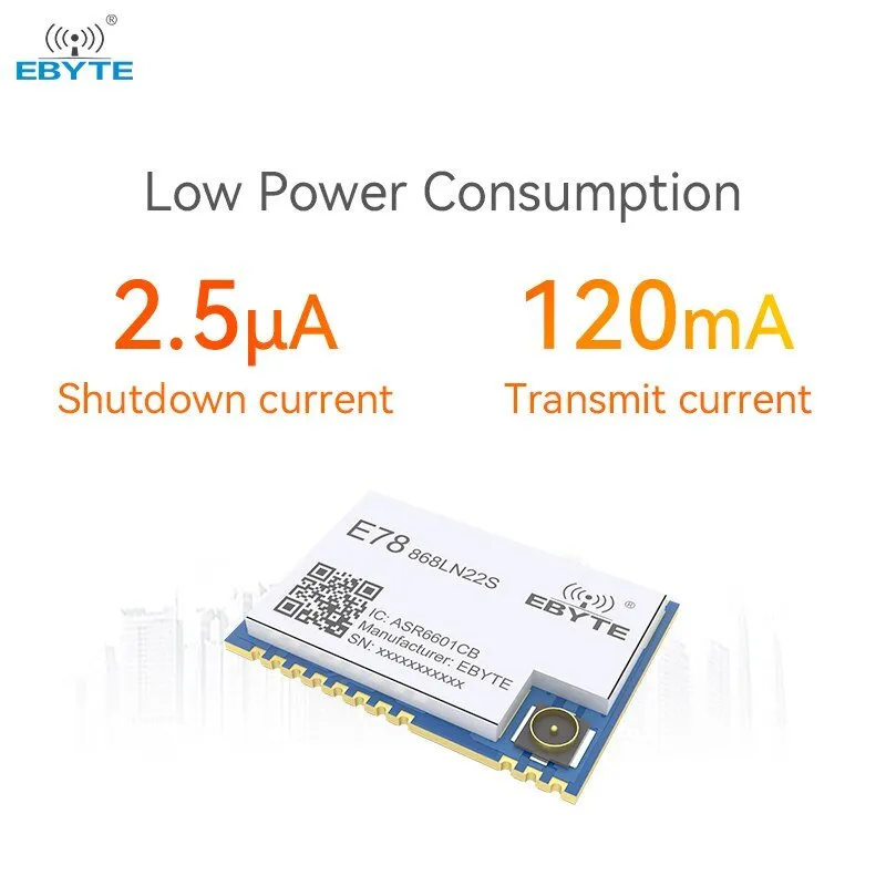 Ebyte E78-868LN22S(6601) ASR6601 LoRaWAN 868MHz SoC LoRa RF IoT Wireless Module Long Range Data Transceiver Development Board