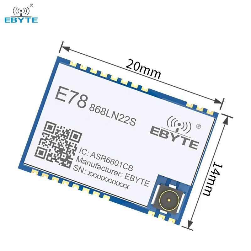 Ebyte E78-868LN22S(6601) ASR6601 LoRaWAN 868MHz SoC LoRa RF IoT Wireless Module Long Range Data Transceiver Development Board