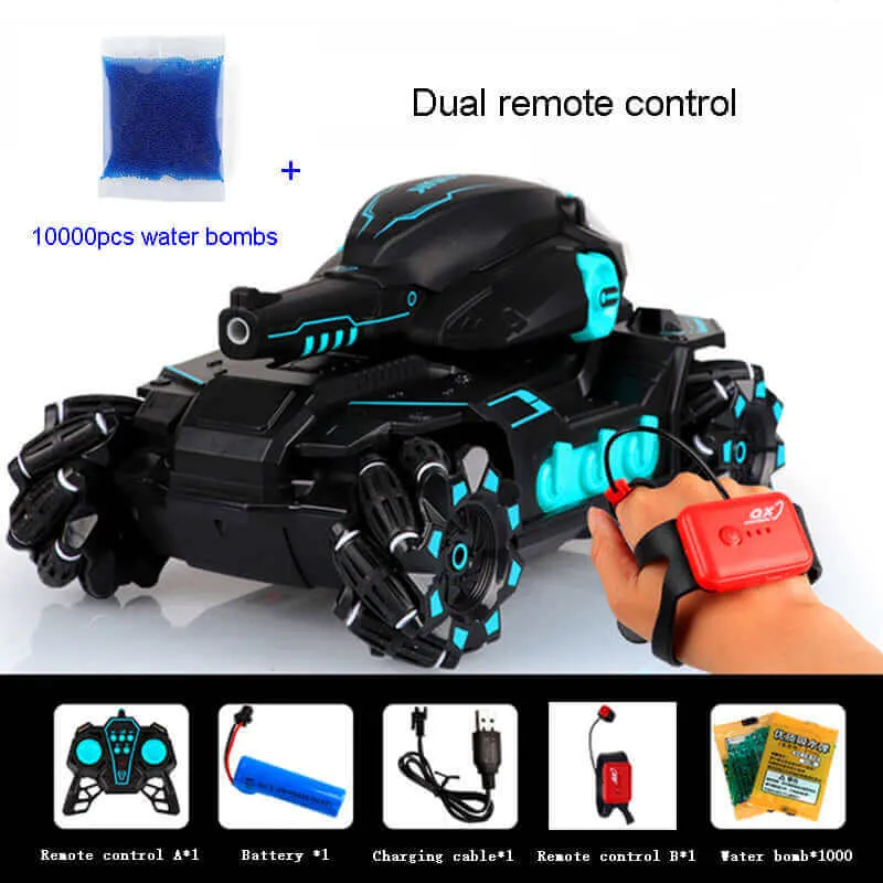 Electric Water Bomb Tank RC Toy - Remote Control Battle Car for Kids