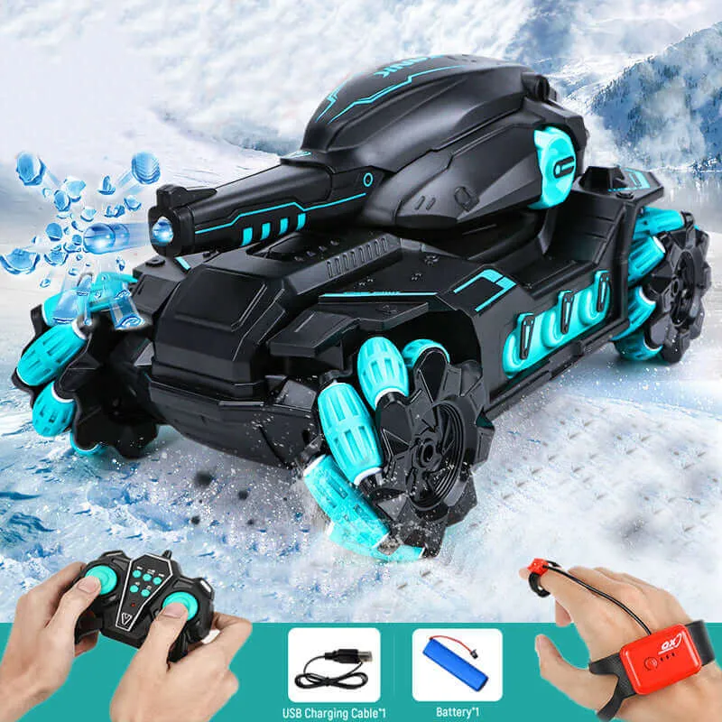 Electric Water Bomb Tank RC Toy - Remote Control Battle Car for Kids