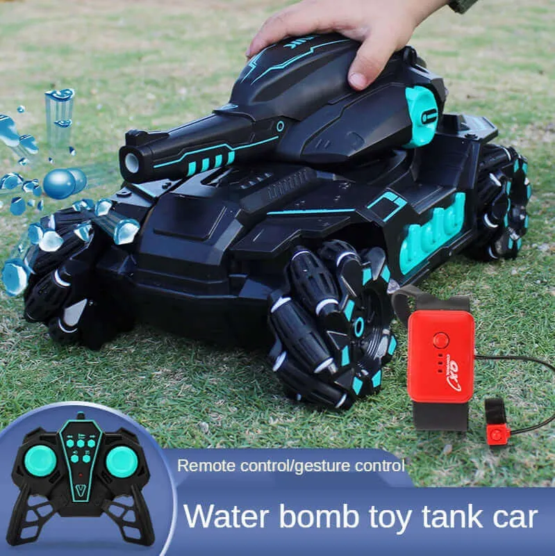 Electric Water Bomb Tank RC Toy - Remote Control Battle Car for Kids