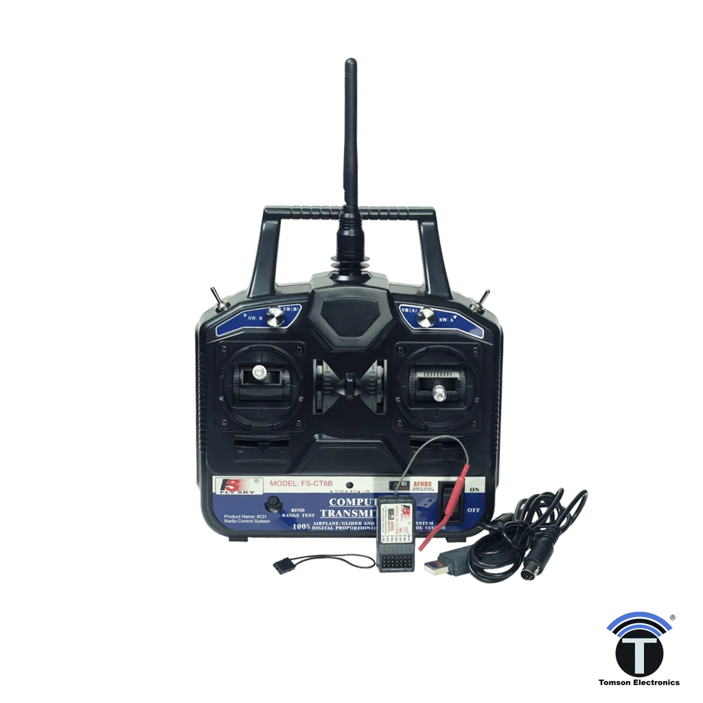 Flysky CT6B 6 Channel Trasmitter Radio With FS-R6B