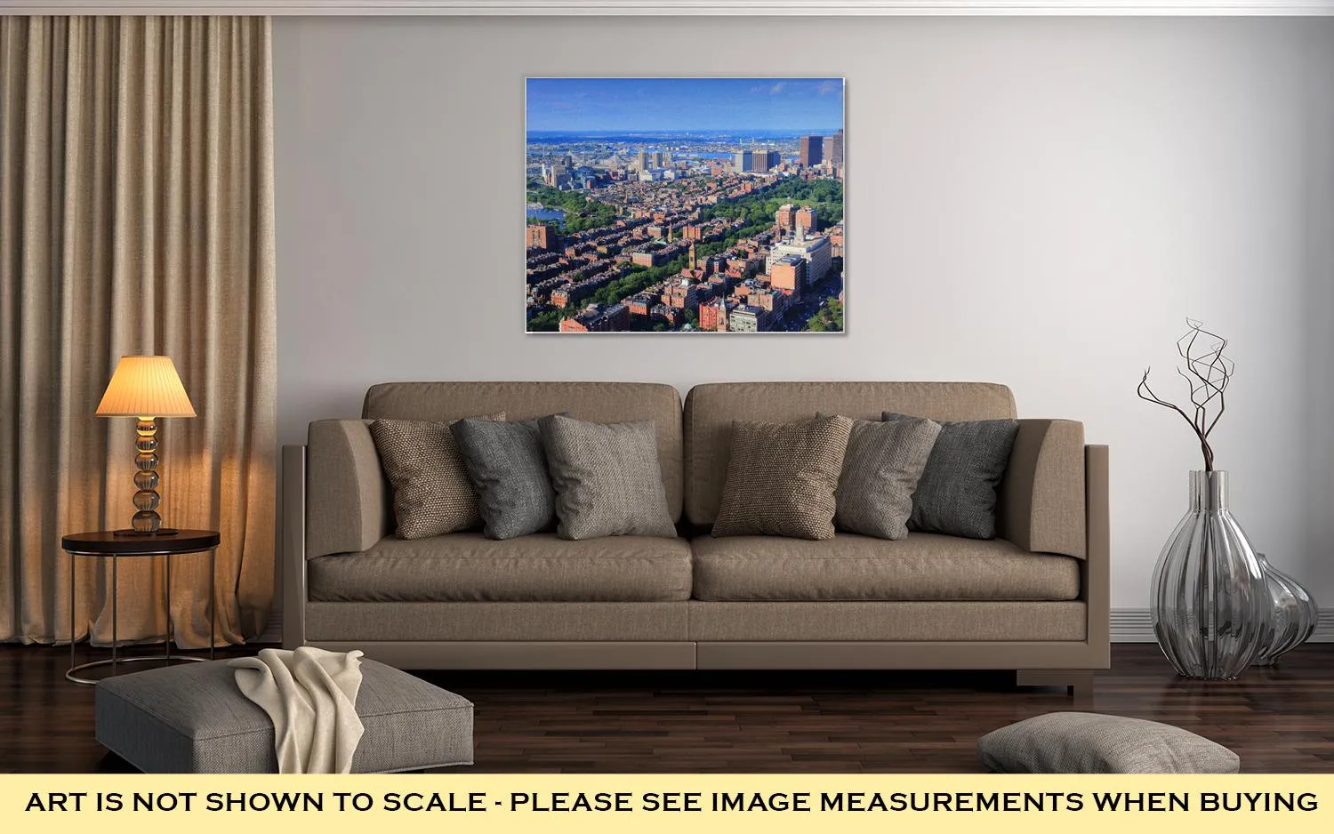 Gallery Wrapped Canvas, Boston Aerial View