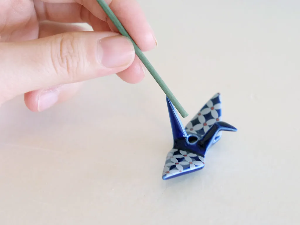 Kosaido Incense Holder: Orizuru (Crane)