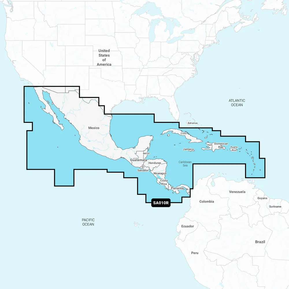 Navionics NASA010R - Central America  Caribbean - Navionics  [010-C1459-30]