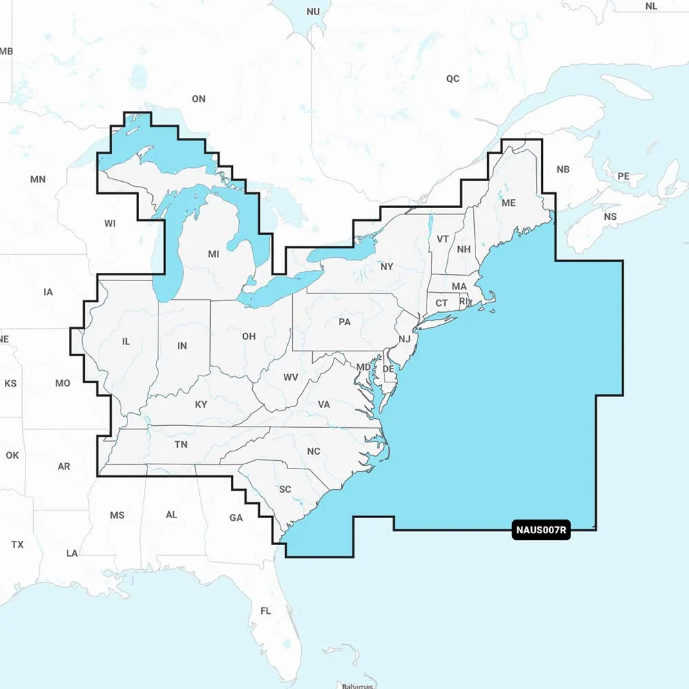 Navionics NAUS007R - U.S. East - Navionics  [010-C1370-30]