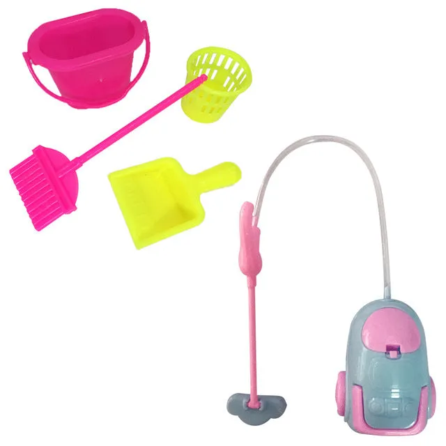 NK Mix Doll Plastic Furniture Mini Play Toy Shoes Bag Hanger For Barbie Doll Accessories For Kelly DIY Toys Play House Gift JJ