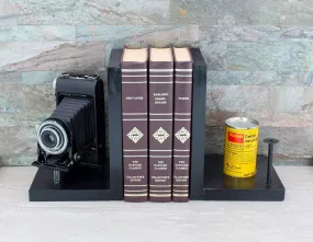 Vintage Kodak JR Six-20 Series III Camera, Antique Decorative Bookends, DVD Holder, Home Theater & Movie Room Decor, Movie Maker Gift