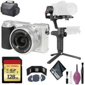 Zhiyun-Tech WEEBILL LAB Handheld Stabilizer - SONY ILCE-A6000 W/ 16-50mm (SILVER) - 128GB Case